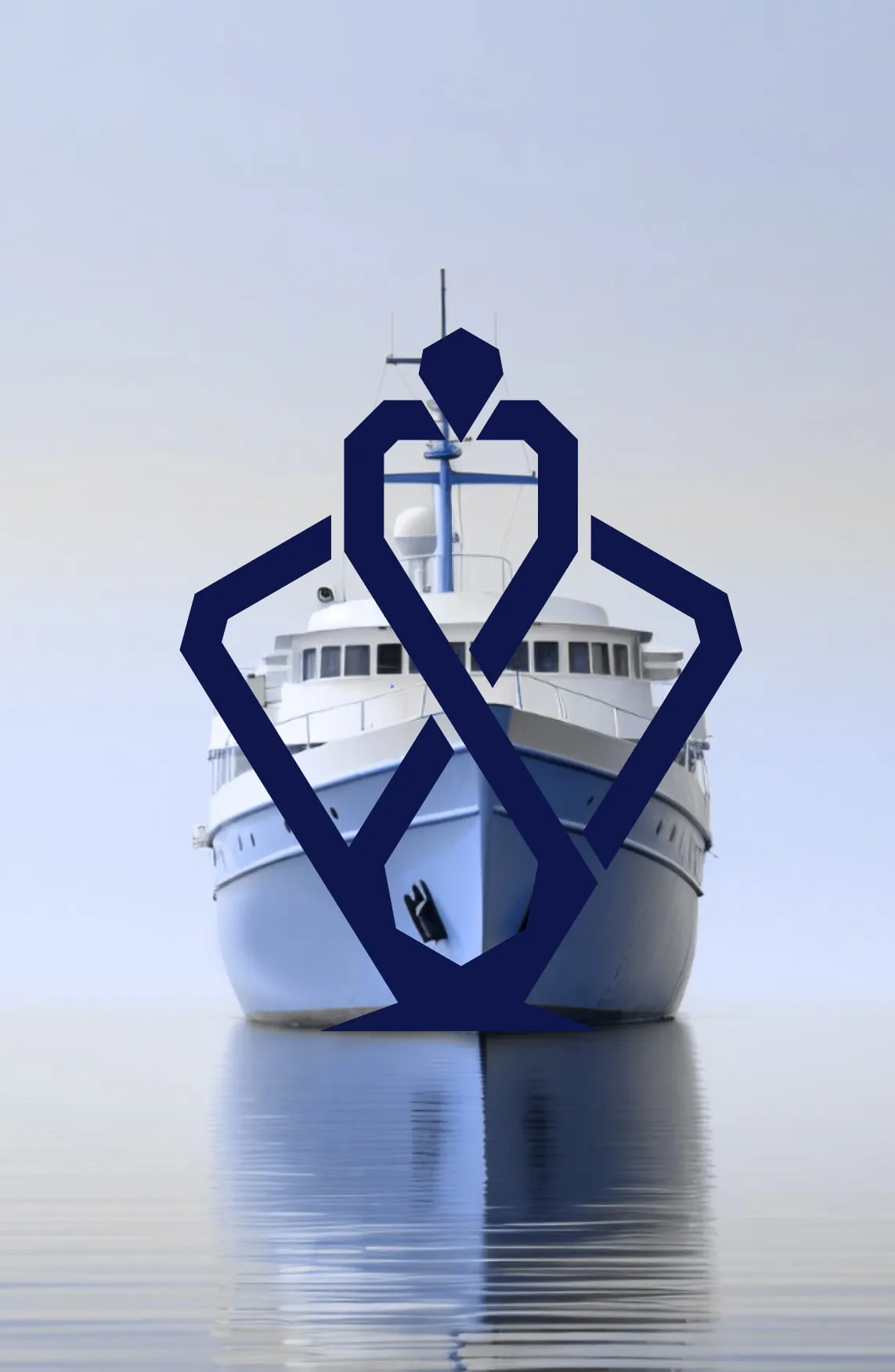 Sefine logo mark merging with a ship silhouette